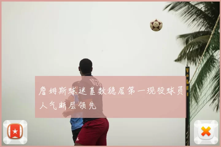詹姆斯球迷基数稳居第一现役球员人气断层领先
